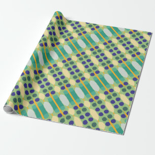 Retro-Punkte Streifen Geschenkpapier