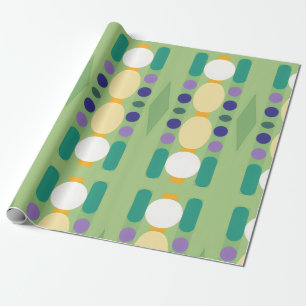 Retro-Punkte Streifen Geschenkpapier