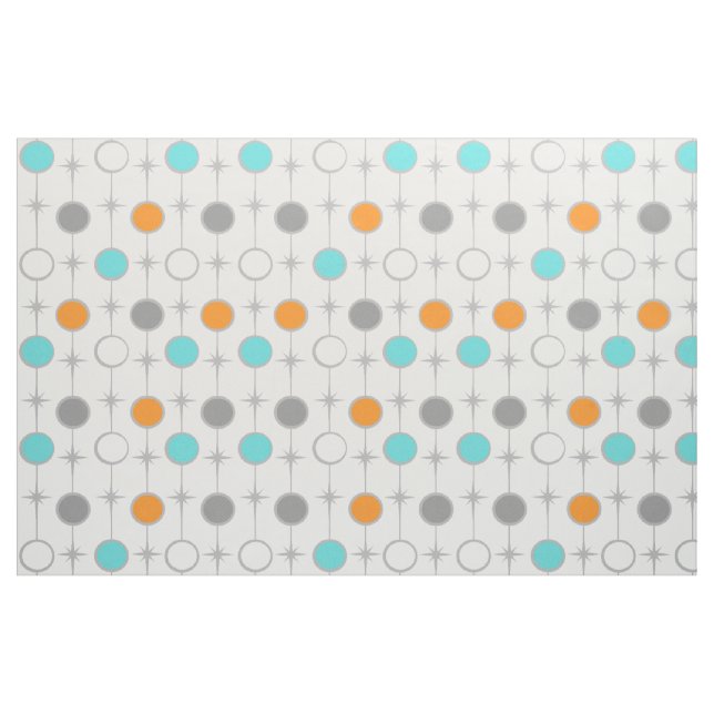 Retro Punkte und Sternexplosion-Gewebe Stoff (Fat Quarter (45,7 x 55,9 cm))