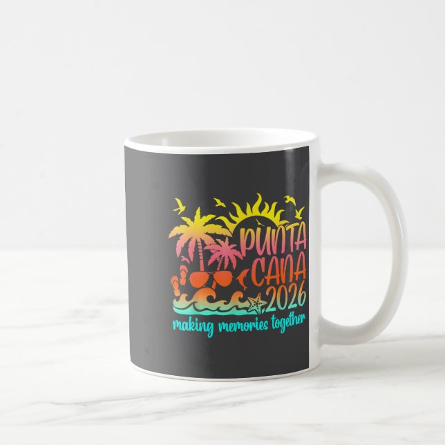 Retro Punta Urlaub Cana Gemeinsame Erinnerungen sc Kaffeetasse (Rechts)