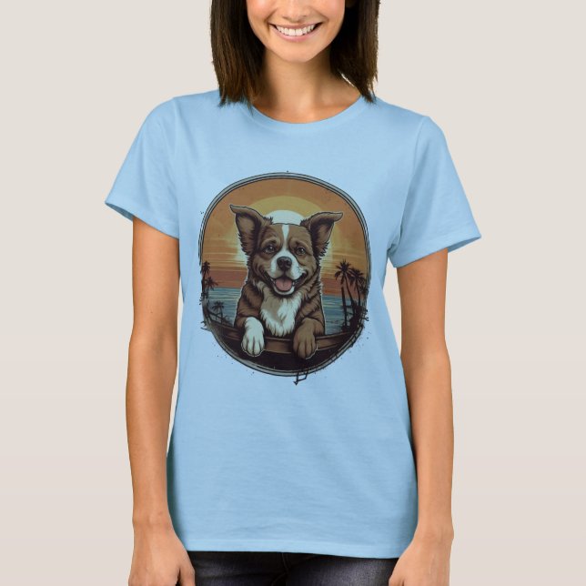 Retro Puppy T-Shirt (Vorderseite)