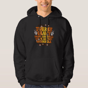 Retro-Puterbraten-Gravys-Bohnen und Brötchen Lass Hoodie