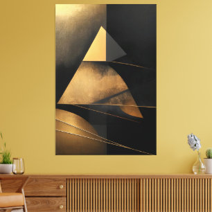 Retro-Pyramide der Zeit Leinwanddruck