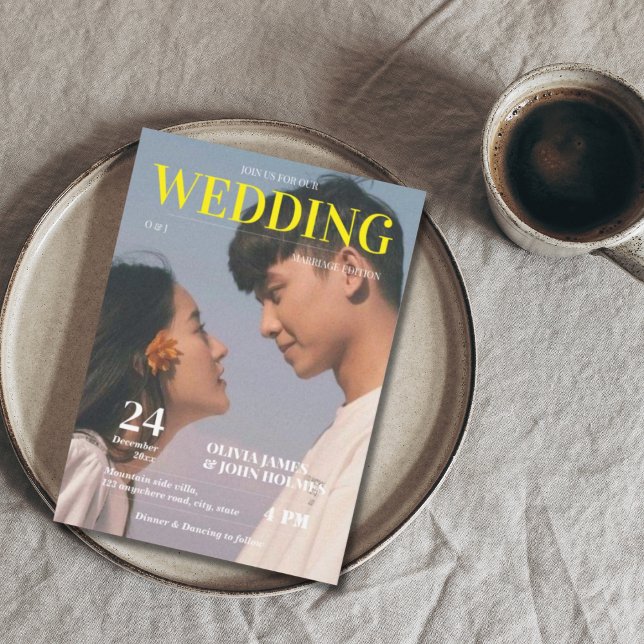 Retro QR Codelmagazin Einladung (Von Creator hochgeladen)