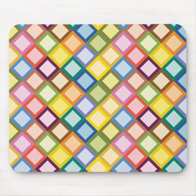 Retro-Quadrate-Hellpad Mousepad (Vorne)