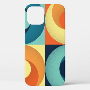Retro Quadrate & Kreise: 1960er Jahre Muster Case-Mate iPhone Hülle