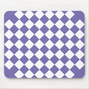 Retro Quadrate Lila und Weiß Retro Mousepad