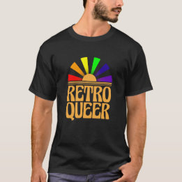 Retro Que (LGBTQ schwulenlesbisches Transgender) T-Shirt