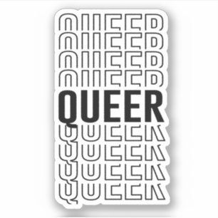 Retro-Queer-Muster Aufkleber
