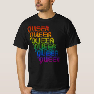 Retro-Queer-Muster T-Shirt