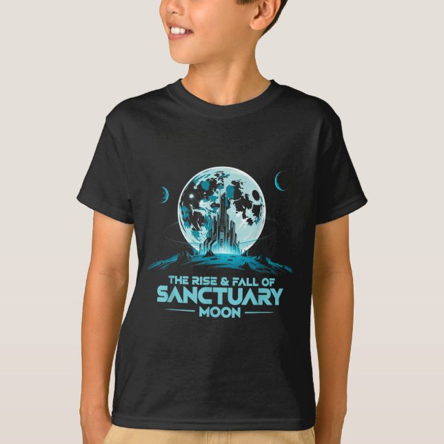 Retro Quote The Rise And Fall Of Sanctuary Moon Cl T-Shirt (Vorderseite)