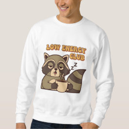 Retro Raccoon Low Energy Men’s Sweatshirt