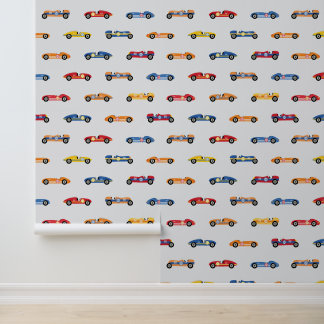 Retro Race Car Peel & Stick Tapete