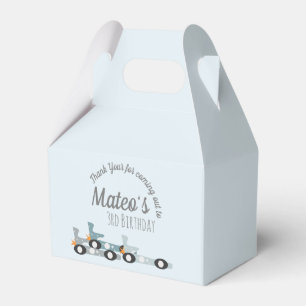 Retro Racing Cars Moon Stars drehen drei Party Geschenkschachtel