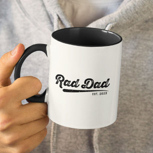 Retro Rad Dad Cool Benutzerdefiniertes Jahr Vatert Tasse