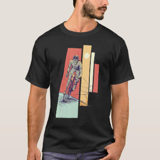 Retro-Radfahrer im Vintage-Stil T-Shirt
