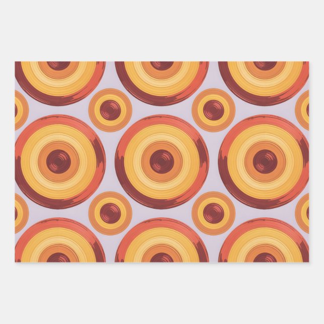 Retro-Radiance Geschenkpapier Set (Vorderseite)