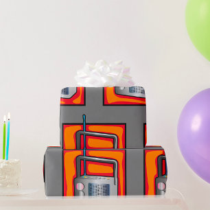 Retro-Radio Geschenkpapier