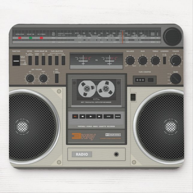 Retro Radio Mousepad (Vorne)