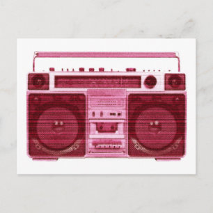 Retro-Radio-Postkarte Postkarte