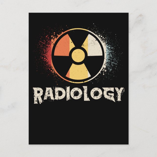 Retro Radiology Symbol Xray Radiologist Postkarte (Vorderseite)