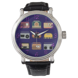 Retro Radios elegante Vintage-DJ-Musik Armbanduhr