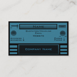 Retro RadioVisitenkarte, blau Visitenkarte