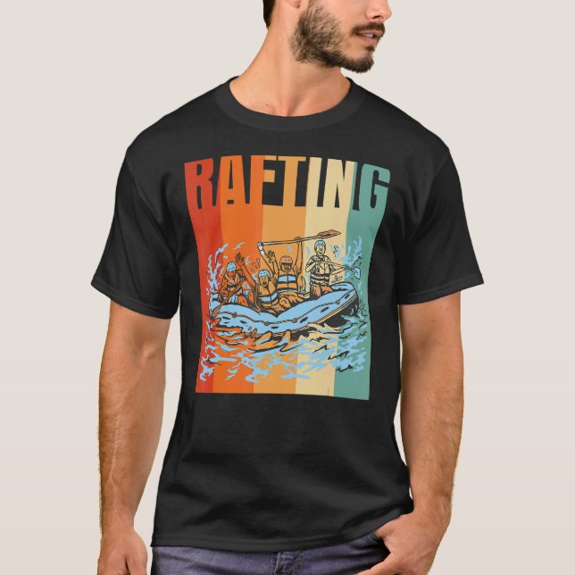 Retro Rafting 1 T-Shirt (Vorderseite)