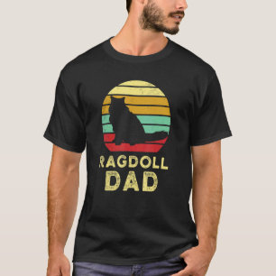 Retro Ragdoll-Vater Vintage Ragdoll-Katze Vater Ra T-Shirt