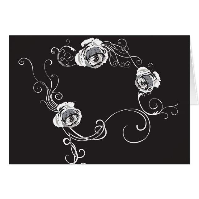 Retro Rahmen Karte (Vorderseite (Horizontal))