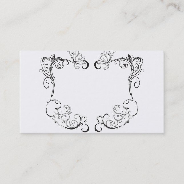 Retro Rahmen Visitenkarte (Vorderseite)