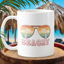 Retro Rainbow Beachy Sonnenbrille mit Palmen