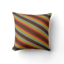 Retro Rainbow Diagonal Streifen braun Vintag