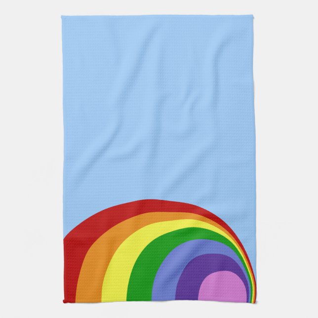 Retro Rainbow Handtuch (Vertikal)