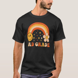 Retro Rainbow Kids Teacher Team 3rd Gr T-Shirt