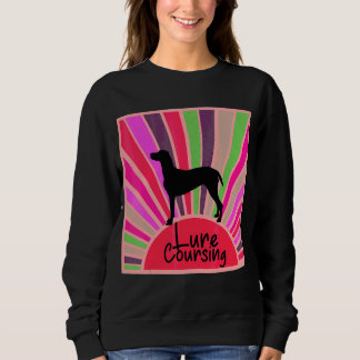 Retro Rainbow Lure Coursing Dog Design Sweatshirt