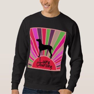 Retro Rainbow Lure Coursing Dog Design Sweatshirt