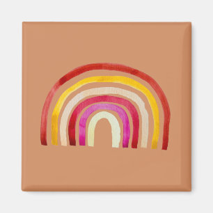Retro Rainbow niedliche Wasserfarbe Magnet