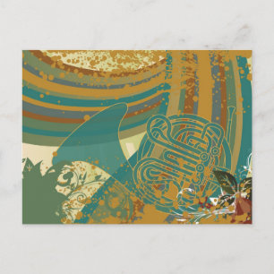 Retro Rainbow Postkarte