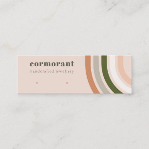 Retro Rainbow Wüste Chic Stuck Earring Display Mini Visitenkarte