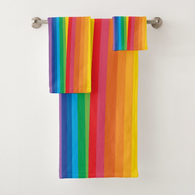 Retro Rainbows Badehandtuch Set (Insitu)