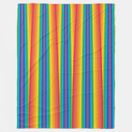 Retro Rainbows Fleece Blanket (3 Größen)
