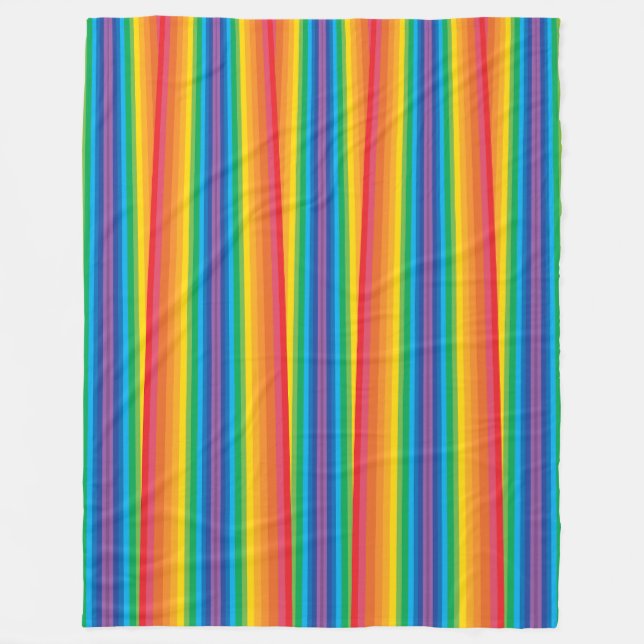 Retro Rainbows Fleece Blanket (3 Größen) (Vorderseite)