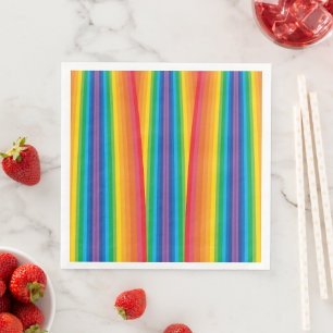 Retro Rainbows Paper Napkins Serviette