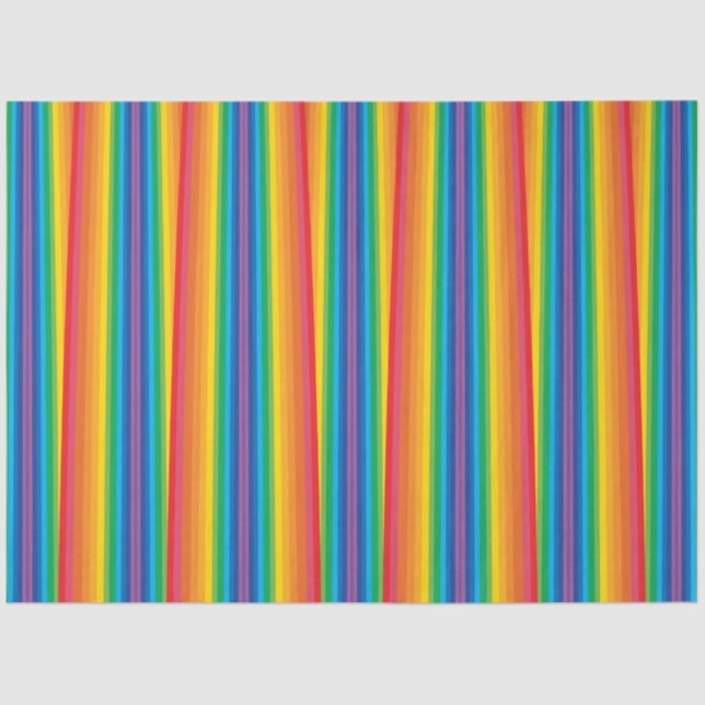 Retro Rainbows Tissue Seidenpapier (Vorderseite)