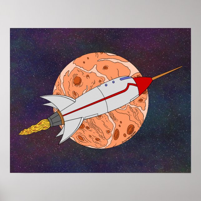 Retro-Rakete 2026 Poster (Vorne)