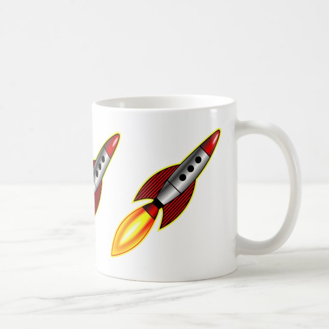 Retro-Raketen - II Tasse (Rechts)