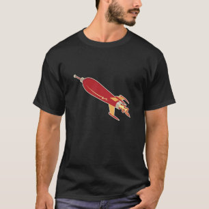 Retro-Raketen-T-Shirt T-Shirt