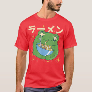 Retro Ramen Frog - Otaku Anime Manga T-Shirt