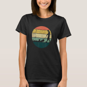 Retro-Rasenmähen Gras schneiden Mähwerk Gartenarbe T-Shirt